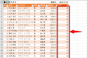 エクセルで年齢を自動計算！誕生日から満年齢を関数で