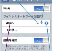 iPhone 3Gの無線LANを有効にしてネット接続する方法