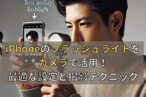iPhoneでフラッシュ撮影をマスター！写真を明るく撮るコツ