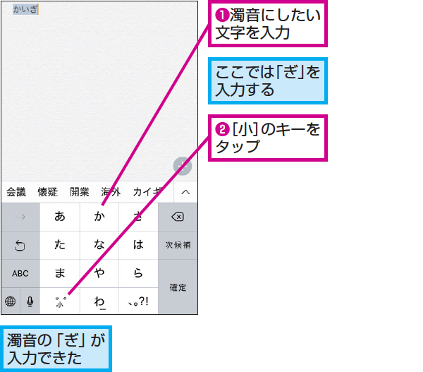 iPhoneで濁点や拗音をスムーズ入力!日本語キーボードのコツ 1 iphonee381a7e6bf81e782b9e38284e68b97e99fb3e38292e382b9e383a0e383bce382bae585a5e58a9befbc81e697a5e69cace8aa9ee382ade383bce3839ce383bc 1