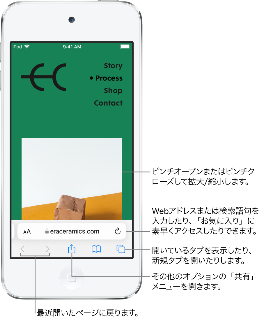 iPod touchのSafariでWebページを快適閲覧!基本操作ガイド 1 ipod touche381aesafarie381a7webe3839ae383bce382b8e38292e5bfabe981a9e996b2e8a6a7efbc81e59fbae69cace6938de4bd9ce382ace382a4e38389