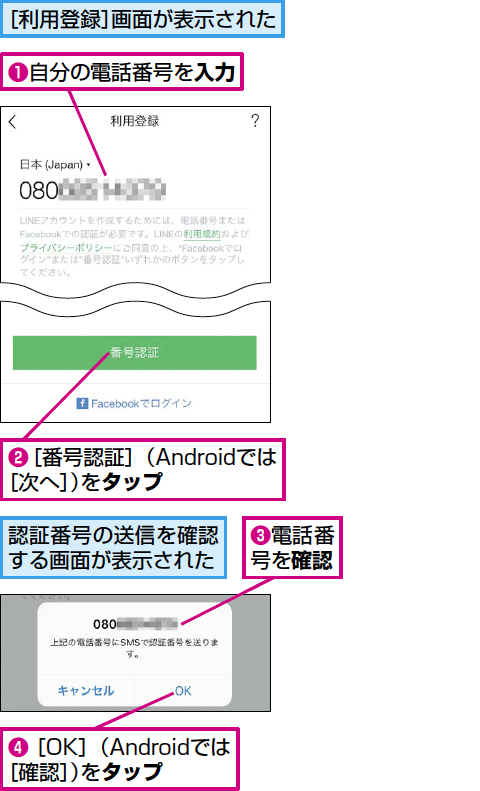 LINEの初期設定を完全攻略!アカウント作成と年齢認証 1 linee381aee5889de69c9fe8a8ade5ae9ae38292e5ae8ce585a8e694bbe795a5efbc81e382a2e382abe382a6e383b3e38388e4bd9ce68890e381a8e5b9b4e9bda2