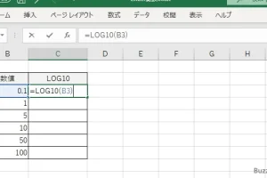 LOG10関数で常用対数を瞬時に!Excelの数学関数ガイド 5 LOG10関数で常用対数を瞬時に!Excelの数学関数ガイド