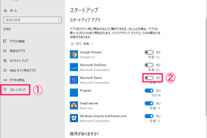 Microsoft Teamsの自動起動をオフ！10秒でできる設定変更
