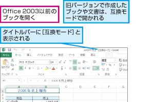 Office 2003/2002ファイルを2013で開く！簡単操作法