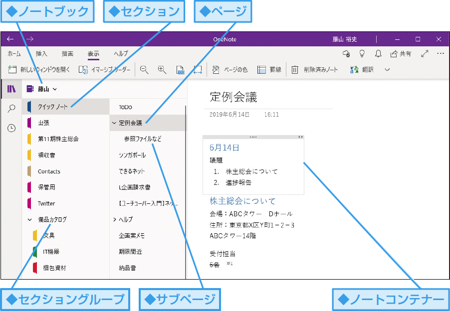 OneNoteのノートブックとセクションの役割を徹底解説! 1 onenotee381aee3838ee383bce38388e38396e38383e382afe381a8e382bbe382afe382b7e383a7e383b3e381aee5bdb9e589b2e38292e5beb9e5ba95e8a7a3e8aaac